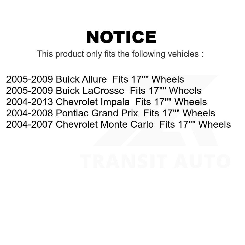 Rear Left Suspension Strut Coil Spring Assembly 78A-15313 For Chevrolet Impala Pontiac Grand Prix Buick LaCrosse Limited Monte Carlo Allure Fits 17" Wheels