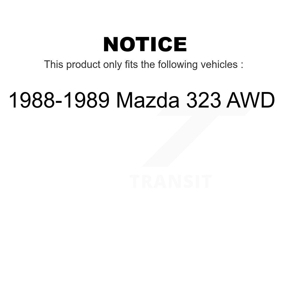 Rear Outer Wheel Bearing And Race Pair For 1988-1989 Mazda 323 AWD K70-101124