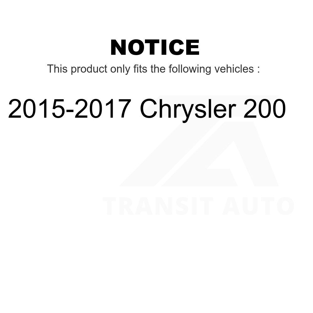 Rear Right Suspension Stabilizer Bar Link Kit TOR-K750755 For 2015-2017 Chrysler 200