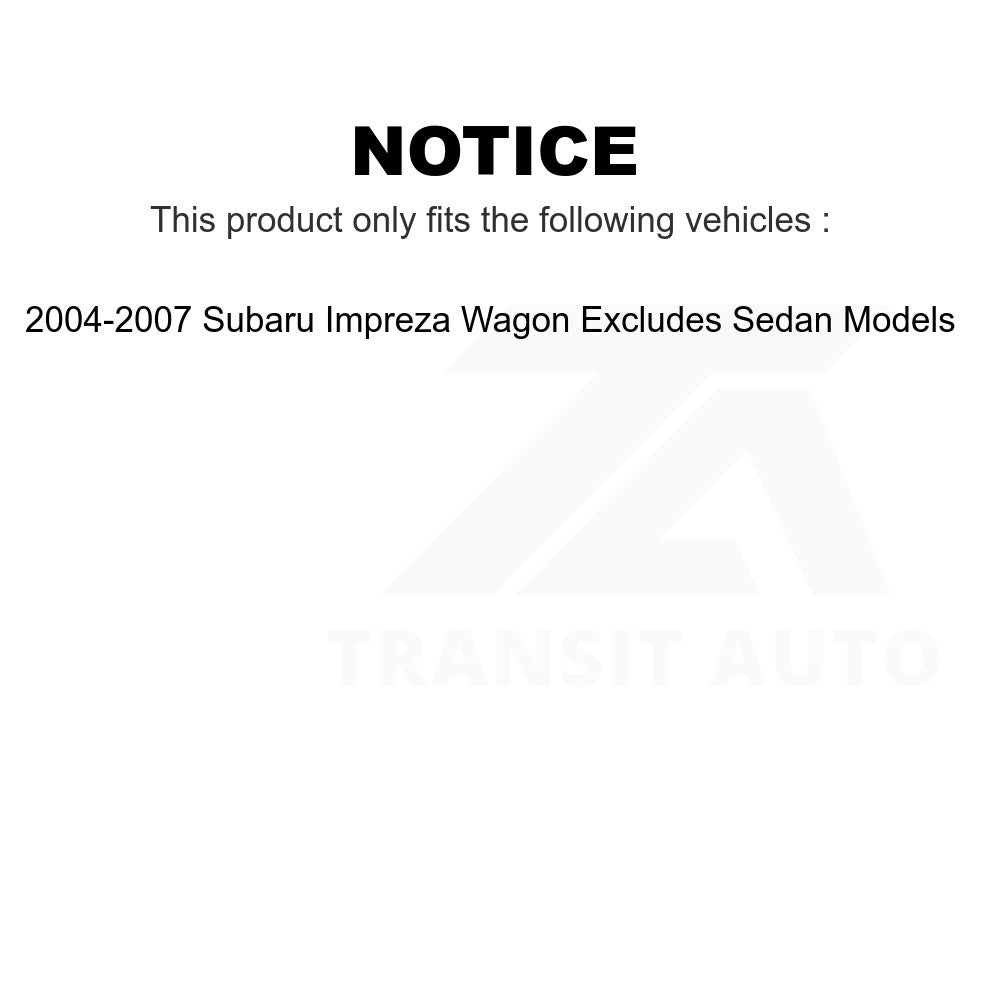 Rear Right Suspension Strut Coil Spring Assembly 78A-15336 For 2004-2007 Subaru Impreza Wagon Excludes Sedan Models