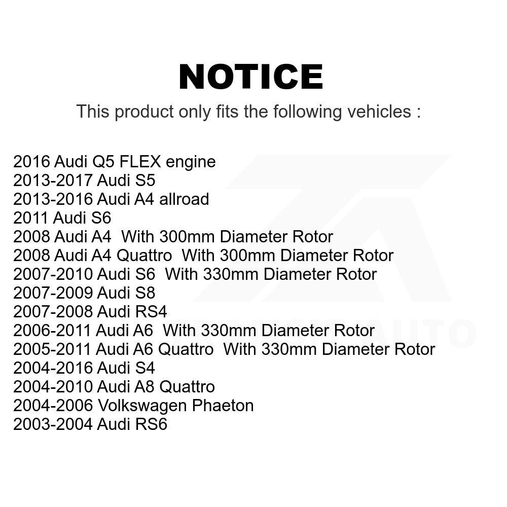 Rear Semi-Metallic Disc Brake Pads PPF-D1018 For Audi A6 Quattro Q5 S4 A4 S5 A8 RS4 Volkswagen Phaeton S6 S8 RS6 allroad