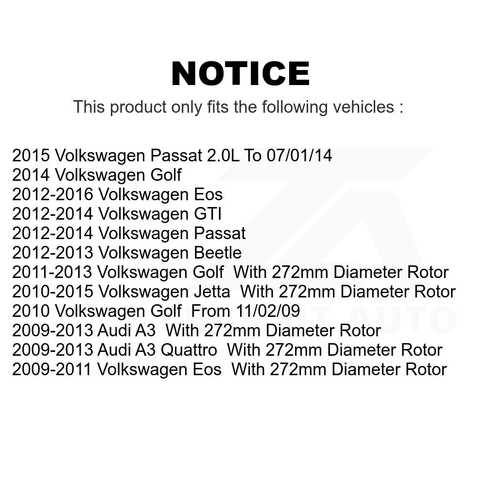Rear Semi-Metallic Disc Brake Pads PPF-D1456 For Volkswagen Jetta Passat Beetle Golf GTI Eos Audi A3 Quattro