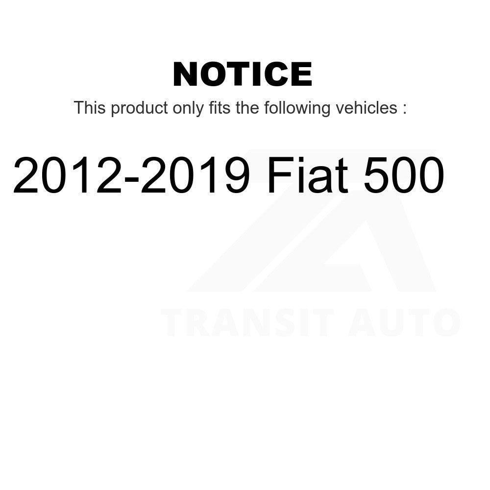 Rear Semi-Metallic Disc Brake Pads PPF-D1569 For 2012-2019 Fiat 500