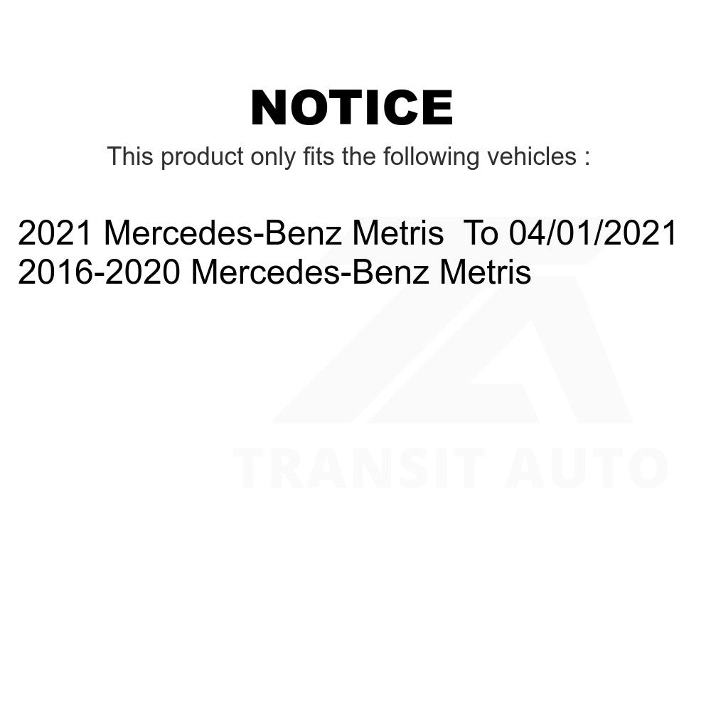 Rear Semi-Metallic Disc Brake Pads PPF-D1893 For Mercedes-Benz Metris