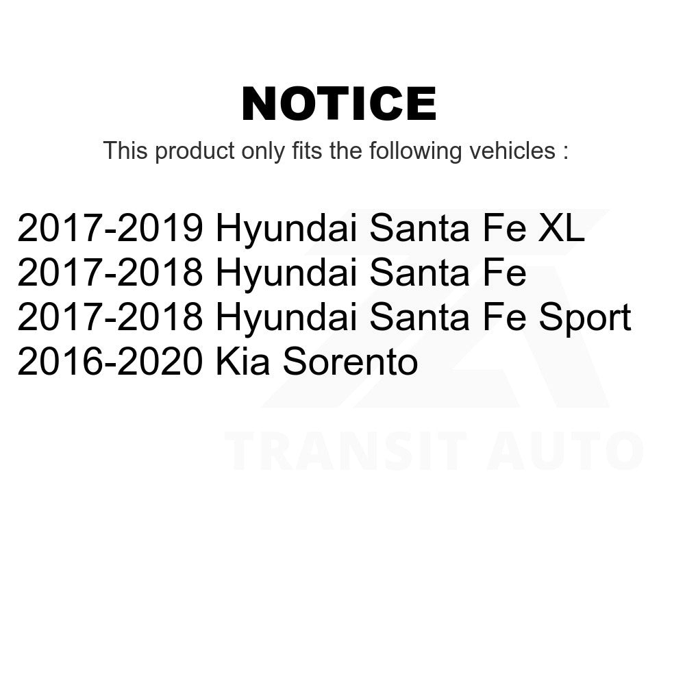 Rear Semi-Metallic Disc Brake Pads PPF-D1916 For Kia Sorento Hyundai Santa Fe Sport XL