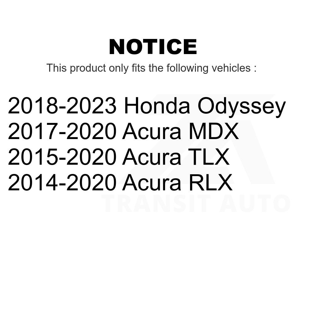 Rear Semi-Metallic Disc Brake Pads SIM-1698 For Acura Honda Odyssey TLX MDX RLX