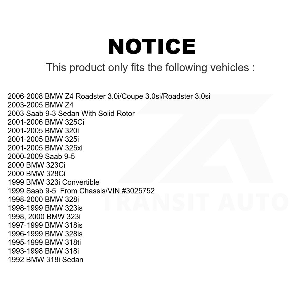 Rear Semi-Metallic Disc Brake Pads SIM-763 For BMW 325i 325Ci Z4 Saab 9-5 323i 325xi 328i 9-3 318i 323Ci 318ti 328is 328Ci 323is 318is 320i