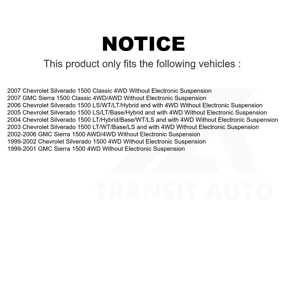 Rear Shock Absorber 78-37152 For Chevrolet Silverado 1500 GMC Sierra Classic Without Electronic Suspension