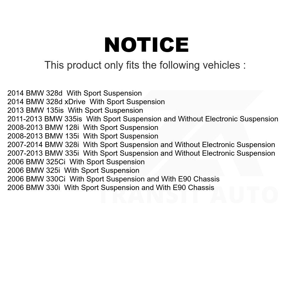 Rear Shock Absorber 78-5681 For BMW 328i 335i 325i 128i 330i 135i 325Ci 330Ci 328d xDrive 335is 135is