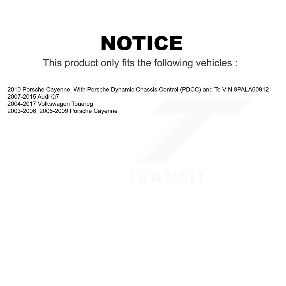 Rear Suspension Stabilizer Bar Link Kit For Audi Q7 Volkswagen Touareg Porsche Cayenne KTR-101092