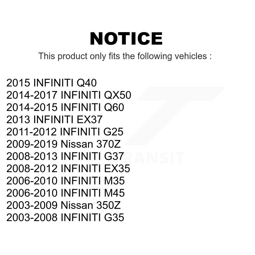 Rear Suspension Stabilizer Bar Link Kit For Infiniti G35 G37 Nissan 350Z M35 370Z QX50 EX35 G25 Q60 M45 Q40 EX37 INFINITI KTR-101060
