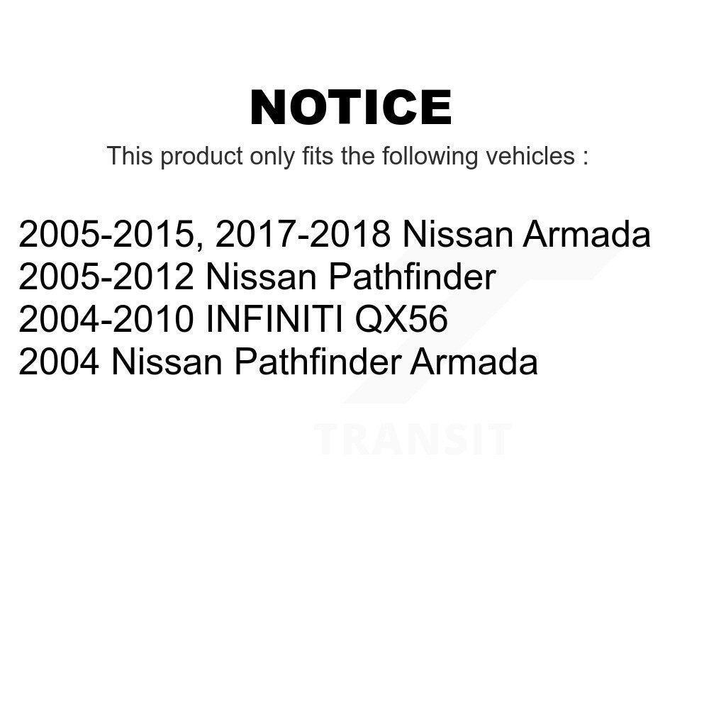 Rear Suspension Stabilizer Bar Link Kit For Nissan Pathfinder Armada Infiniti QX56 INFINITI KTR-101059