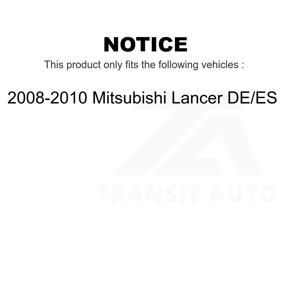 Rear Suspension Strut Coil Spring Assembly 78A-16020 For 2008-2010 Mitsubishi Lancer DE ES Excludes GTS Models