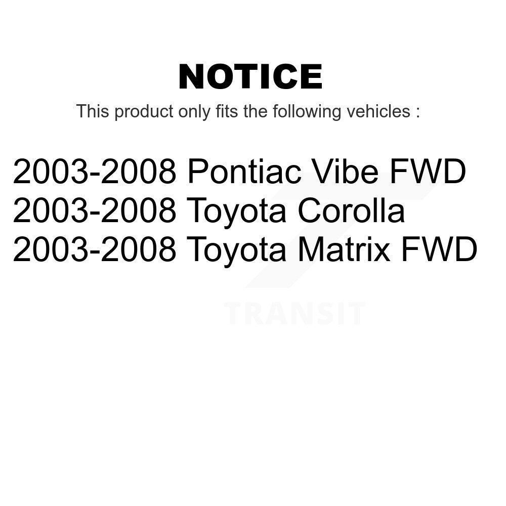 Rear Suspension Strut Pair For 2003-2008 Toyota Corolla Matrix Pontiac Vibe K78-100712