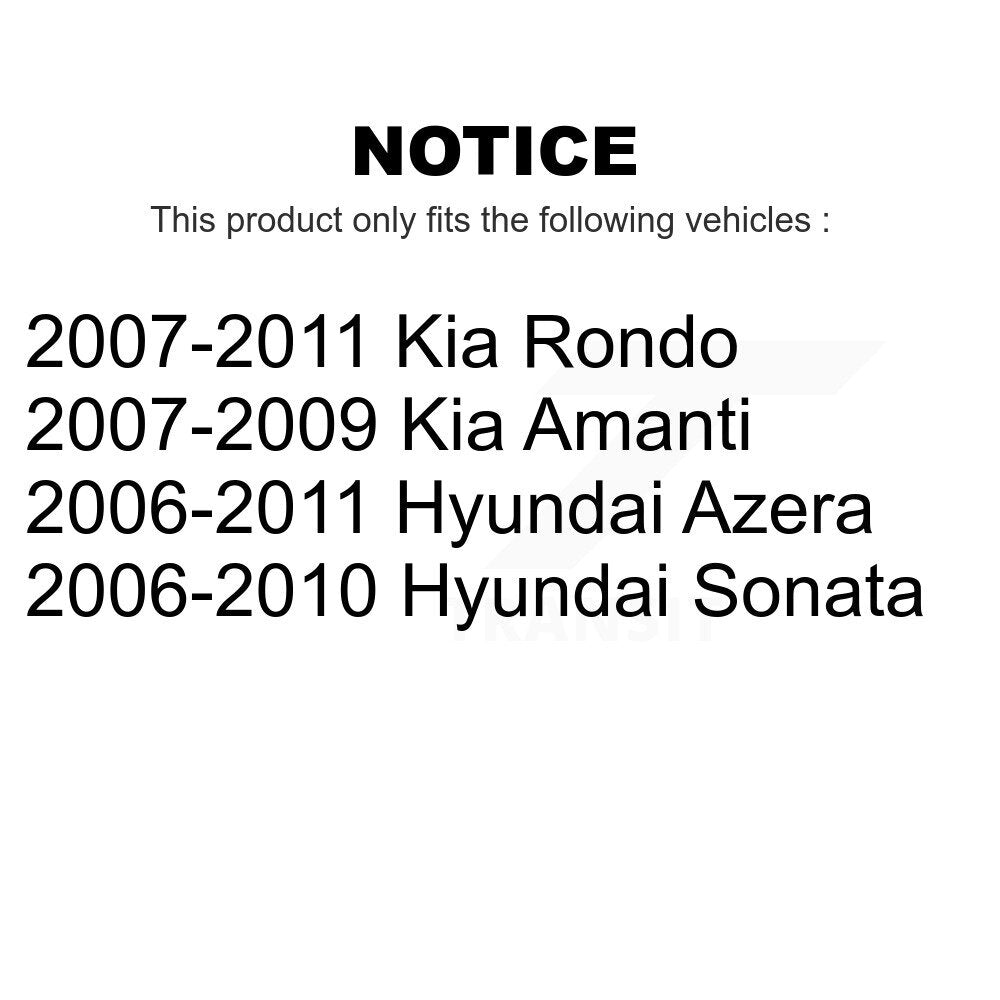 Rear Suspension Strut Shock Mounting Pair For Hyundai Sonata Kia Rondo Azera Amanti K73-100208