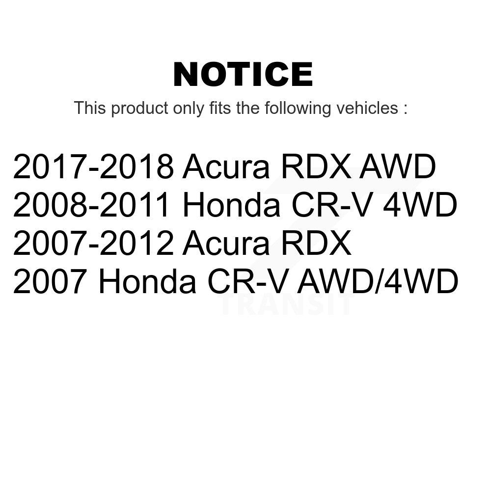 Rear Wheel Bearing And Hub Assembly Pair For Honda CR-V Acura RDX K70-100679