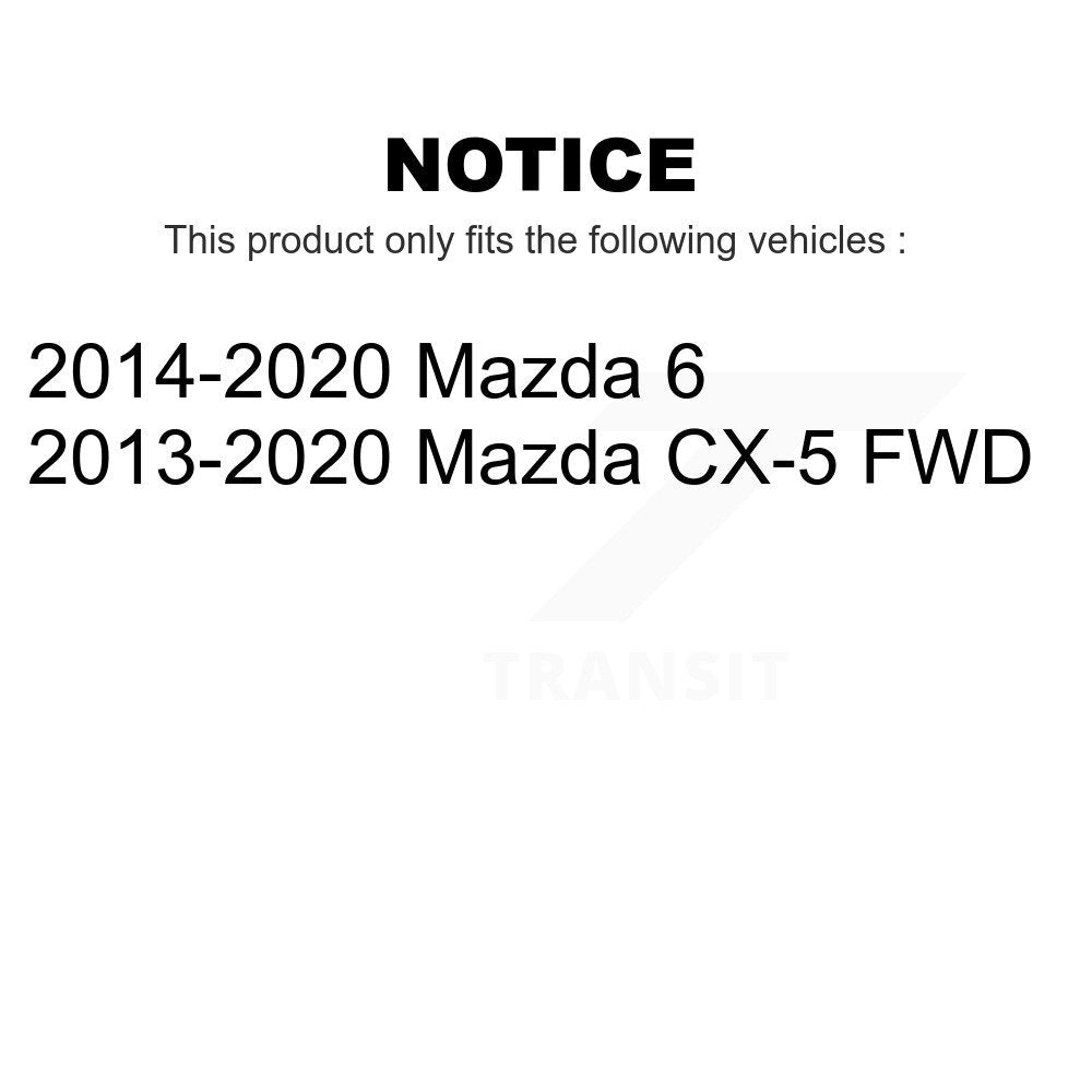 Rear Wheel Bearing And Hub Assembly Pair For Mazda CX-5 6 K70-101380