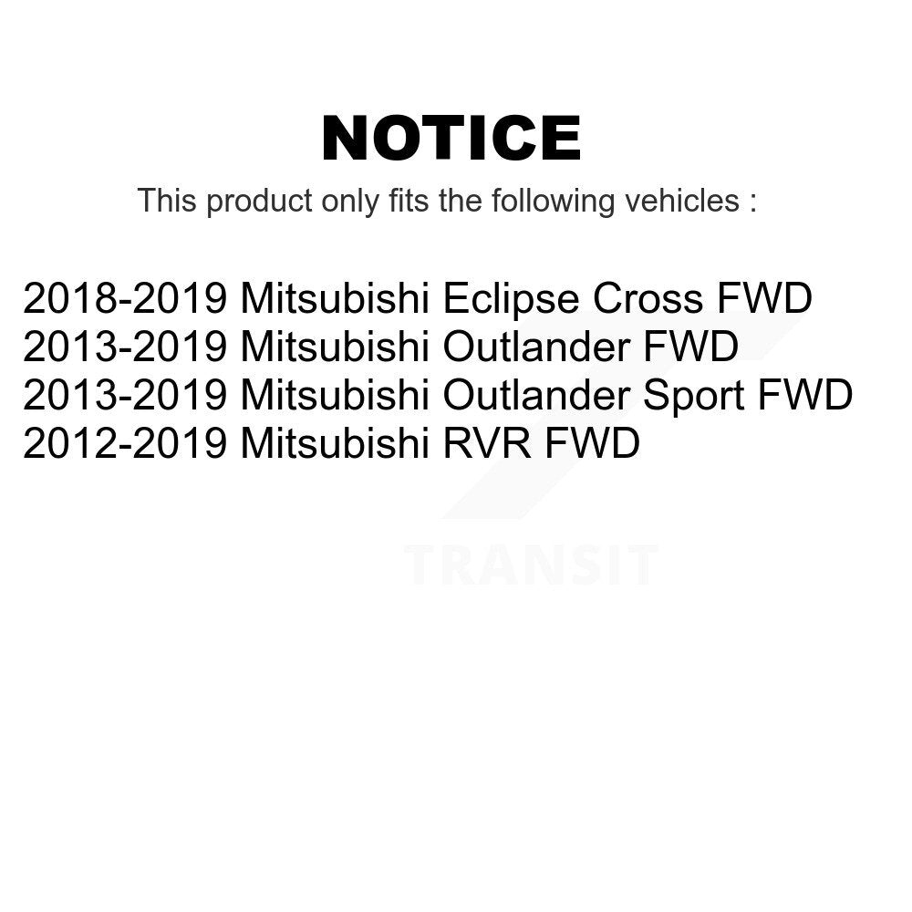 Rear Wheel Bearing And Hub Assembly Pair For Mitsubishi Outlander Sport Eclipse Cross RVR FWD K70-101389