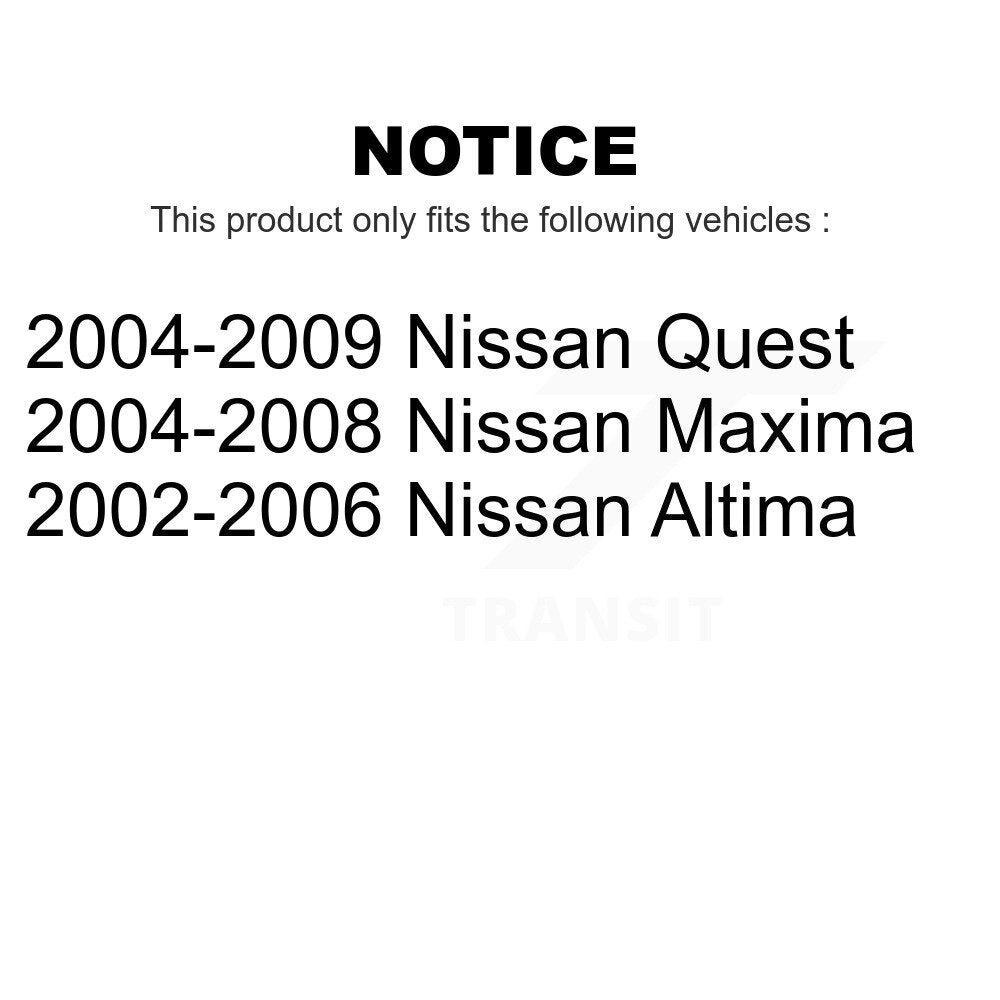 Rear Wheel Bearing And Hub Assembly Pair For Nissan Altima Maxima Quest K70-100639