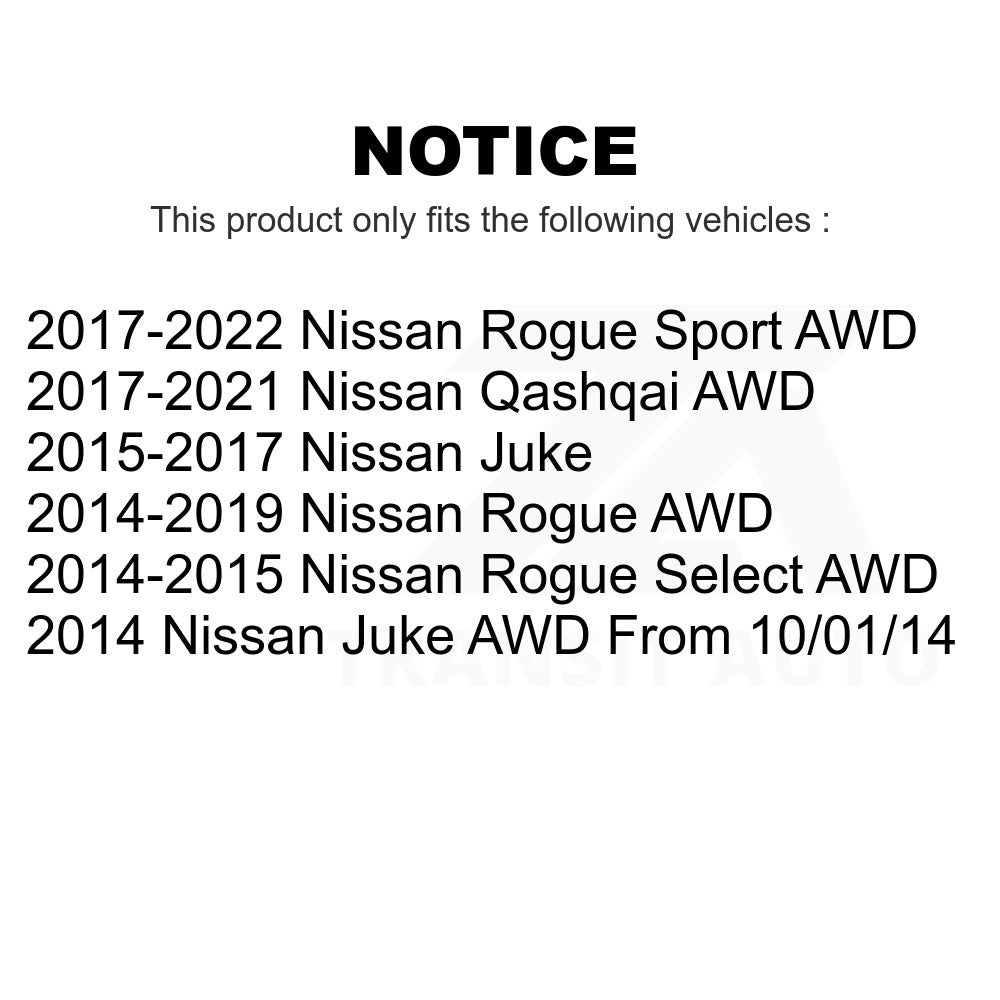 Rear Wheel Bearing Hub Assembly 70-512535 For Nissan Rogue Sport Select Juke Qashqai