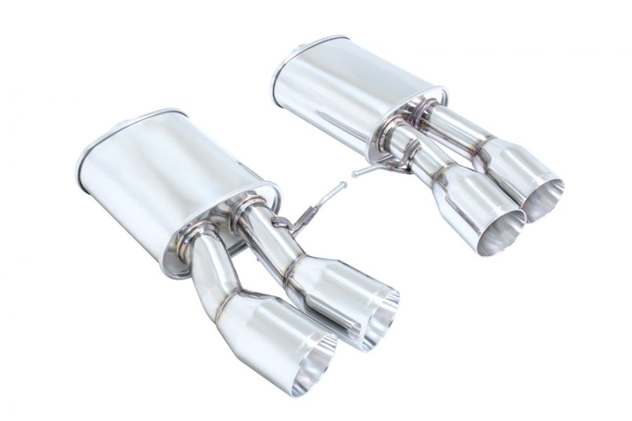 Supremo Exhaust System for BMW F06 M6 Gran Coupe 2014+ / F13 M6 Coupe 2013+ - Stainless Rolled Tips - MR-ABE-BF13M6-SRT