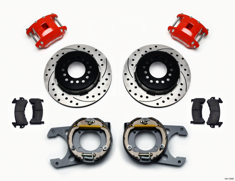 Wilwood Chevy C10 D154 Rear Parking Brake Kit - Black
