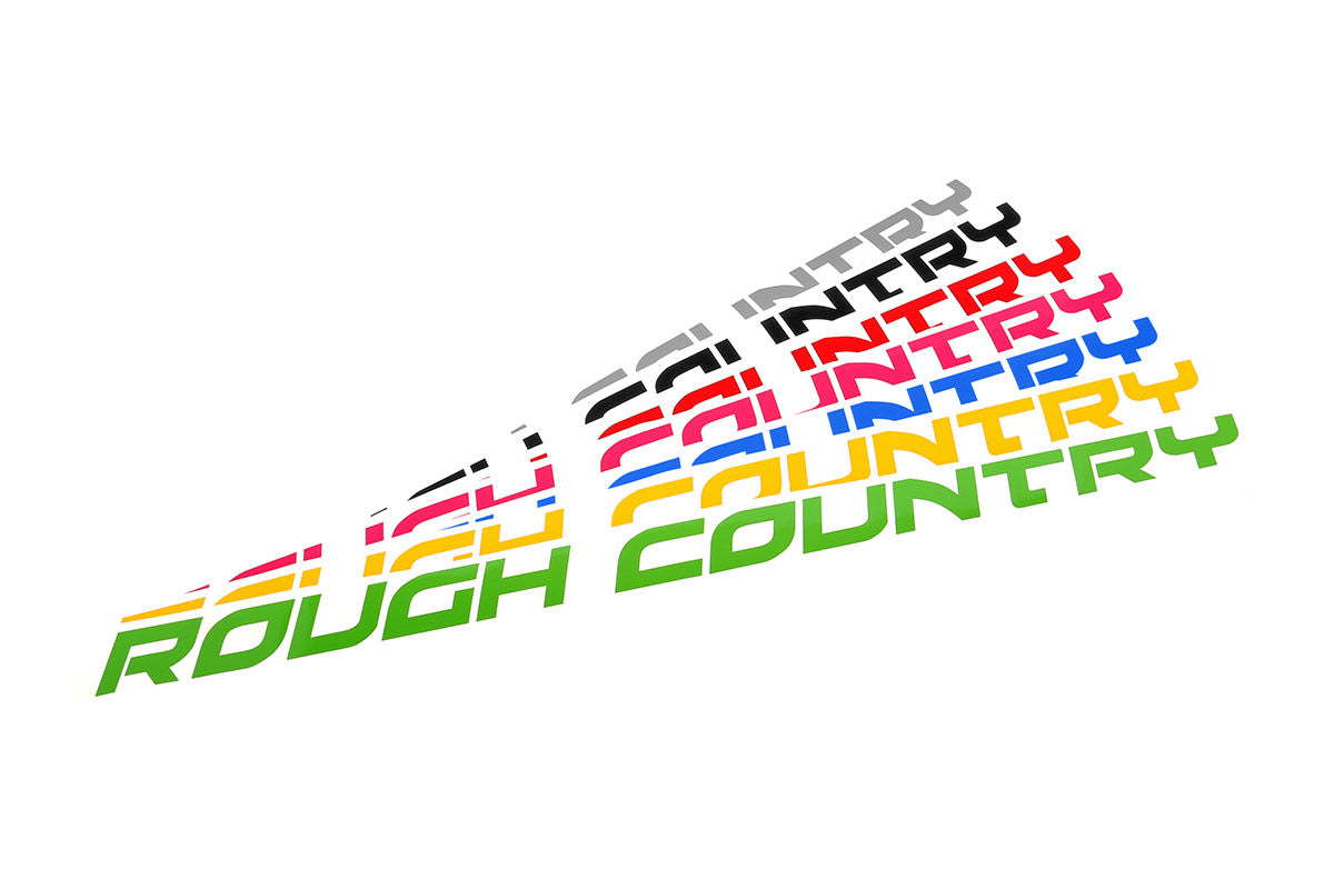 Rough Country Decal | 27 Inch Fender | Pink