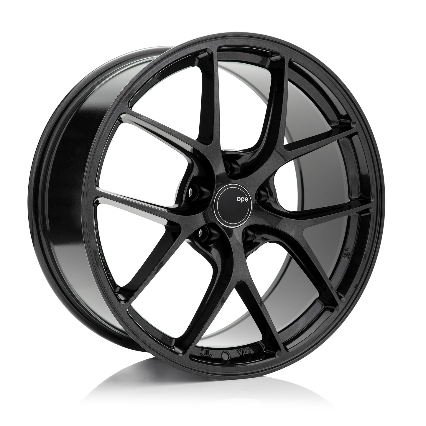 OPE Wheels FF02 Style With DIAMOND BLACK Finish | Size - 19x9.5 | PCD - 5x120 | Offset - 35 | Bore - 64.1