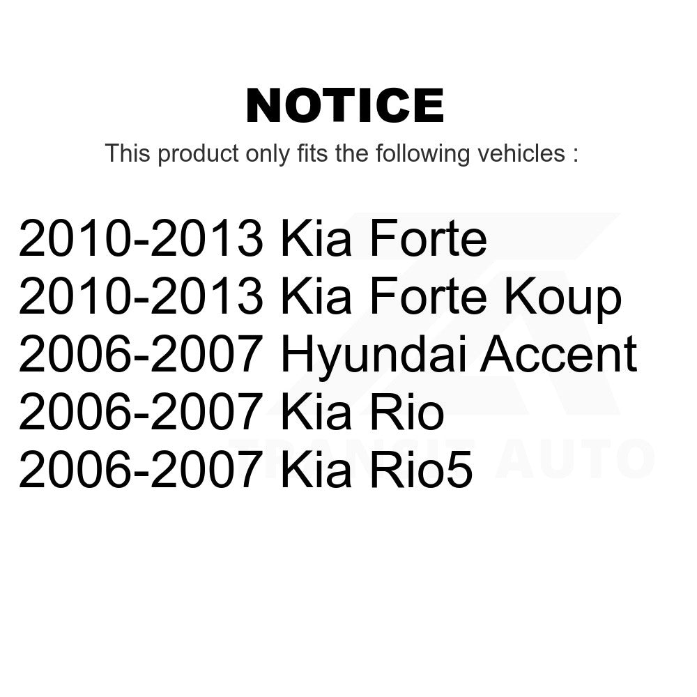 Parking Brake Hardware Kit 13-H17416 For Kia Forte Hyundai Accent Koup Rio Rio5