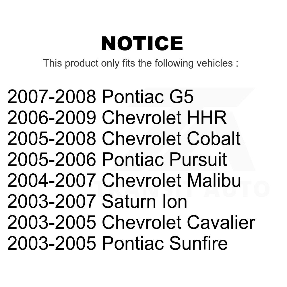 Rear Drum Brake Hardware Kit 13-H7324 For Chevrolet Cobalt Malibu HHR Saturn Ion Cavalier Pontiac Sunfire G5 Pursuit