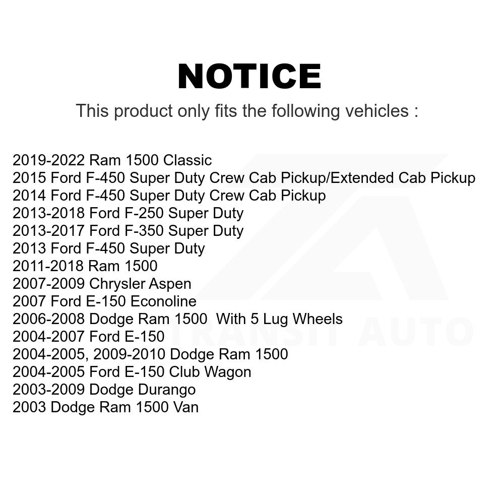 Parking Brake Hardware Kit 13-H7329 For Ram 1500 Dodge Ford F-250 Super Duty F-350 Durango Classic Chrysler Aspen E-150 Club Wagon Van F-450 Econoline