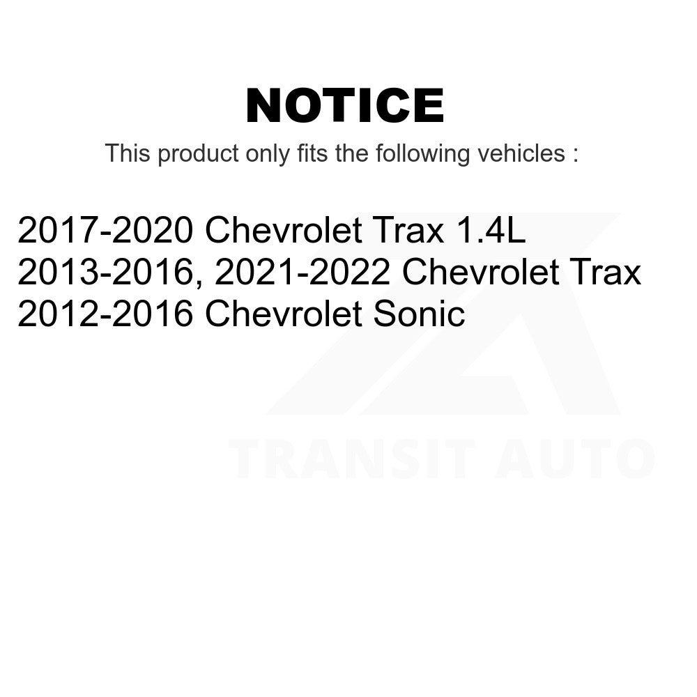 Rear Drum Brake Hardware Kit 13-H7372 For Chevrolet Trax Sonic
