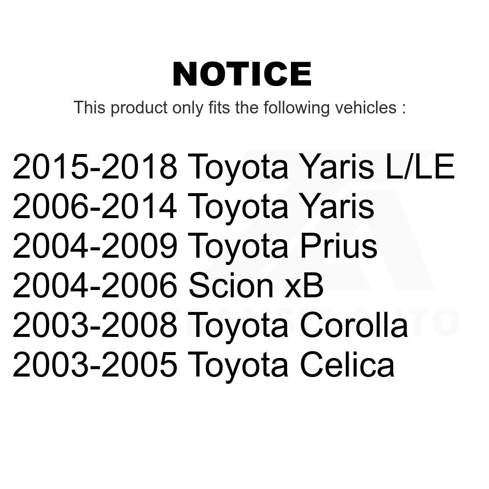 Rear Left Drum Brake Wheel Cylinder 14-WC370146 For Toyota Corolla Prius Yaris Scion xB Celica