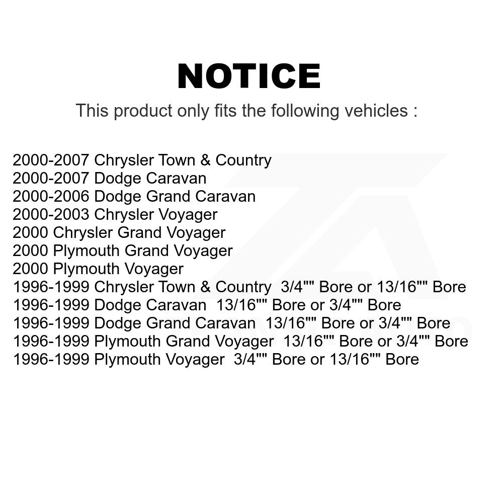Rear Drum Brake Wheel Cylinder 14-WC370191 For Dodge Chrysler Town & Country Grand Caravan Plymouth Voyager