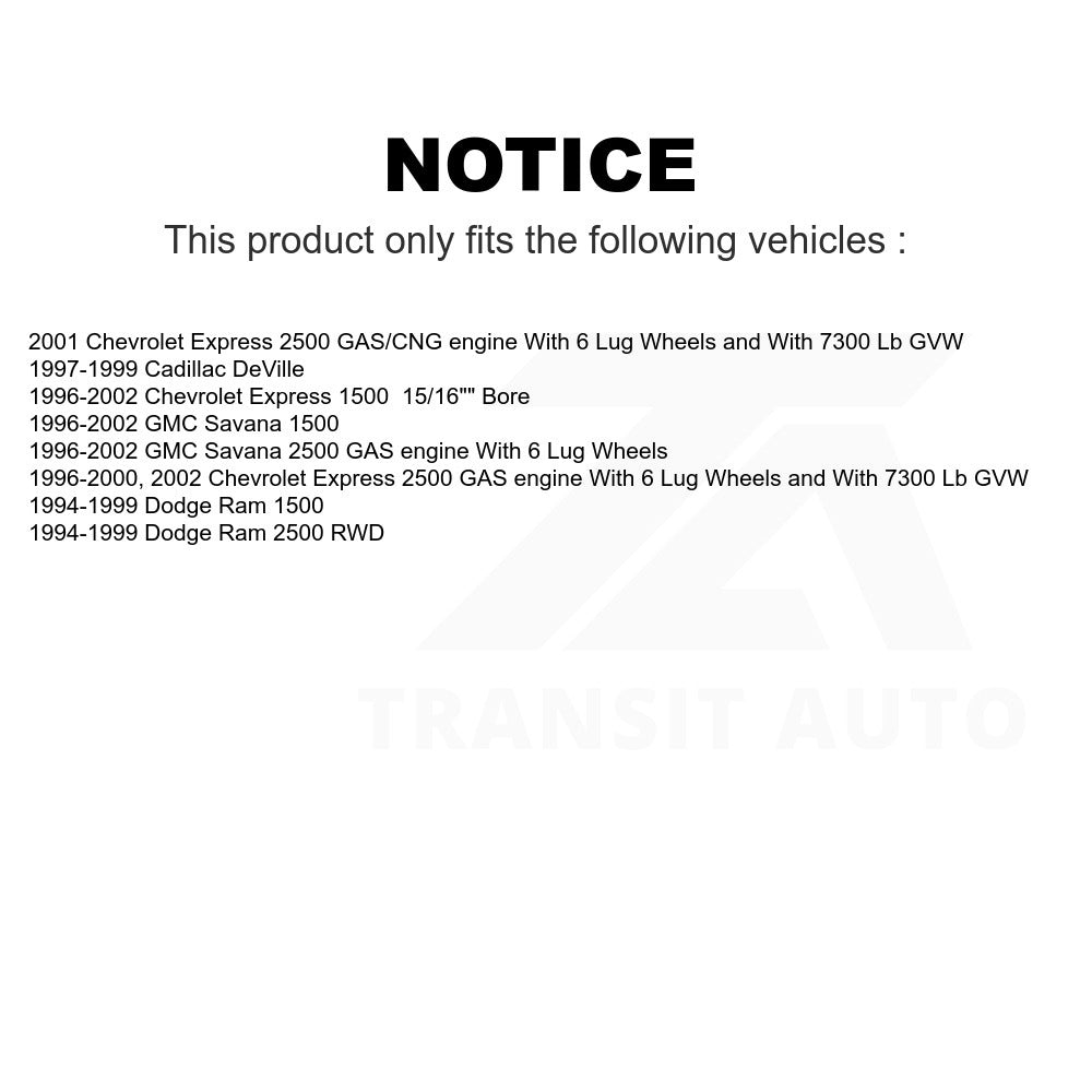 Rear Drum Brake Wheel Cylinder 14-WC37985 For Dodge Ram 1500 2500 Chevrolet Express Cadillac DeVille GMC Savana