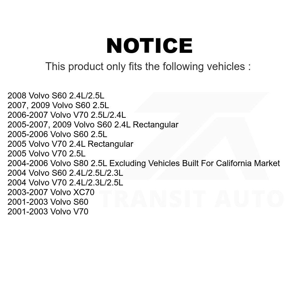 Air Filter 57-42412 For Volvo S60 V70 XC70 S80