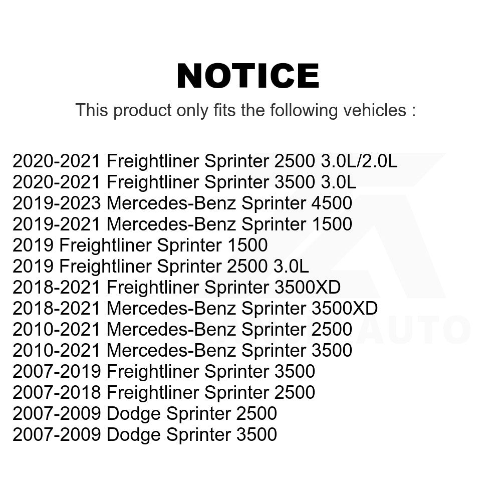 Air Filter 57-49876 For Sprinter 2500 Mercedes-Benz 3500 Freightliner Dodge 4500 1500 3500XD