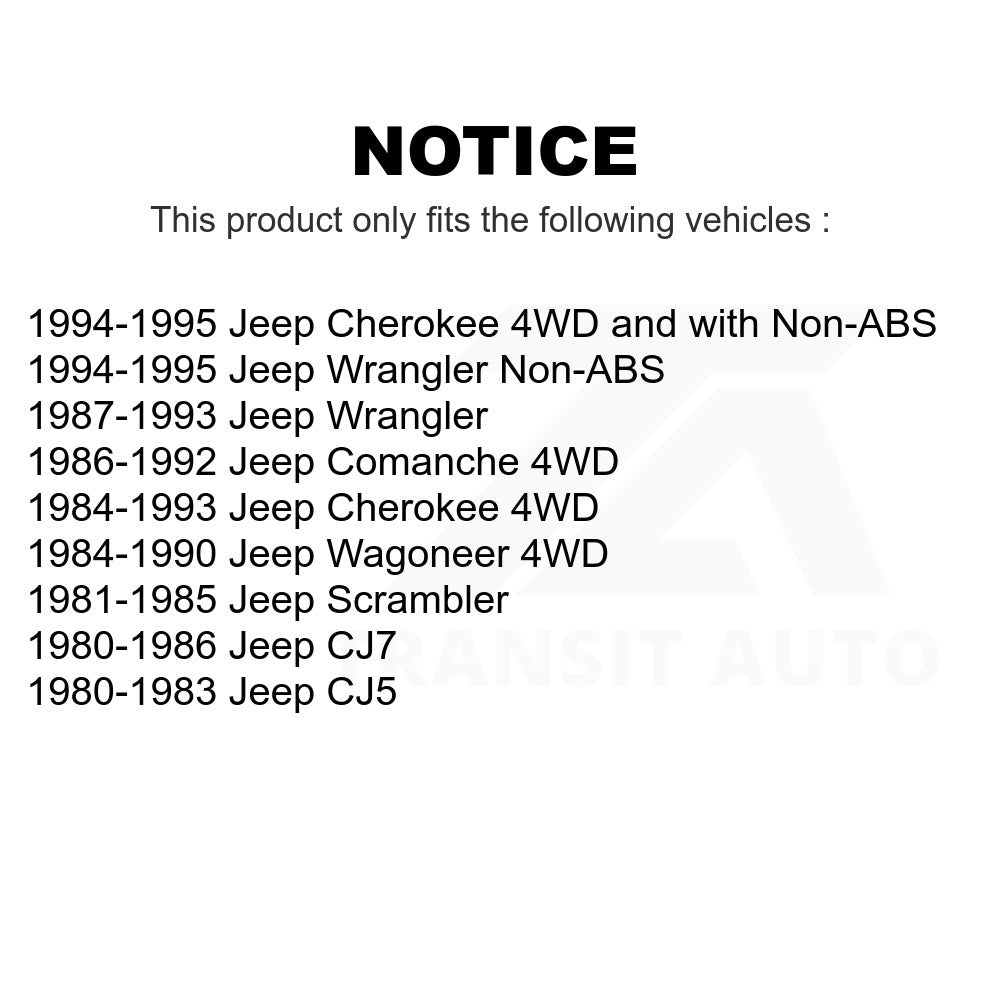 Front Axle Universal Joint 69-365 For Jeep Wrangler Cherokee CJ7 Comanche CJ5 Scrambler Wagoneer
