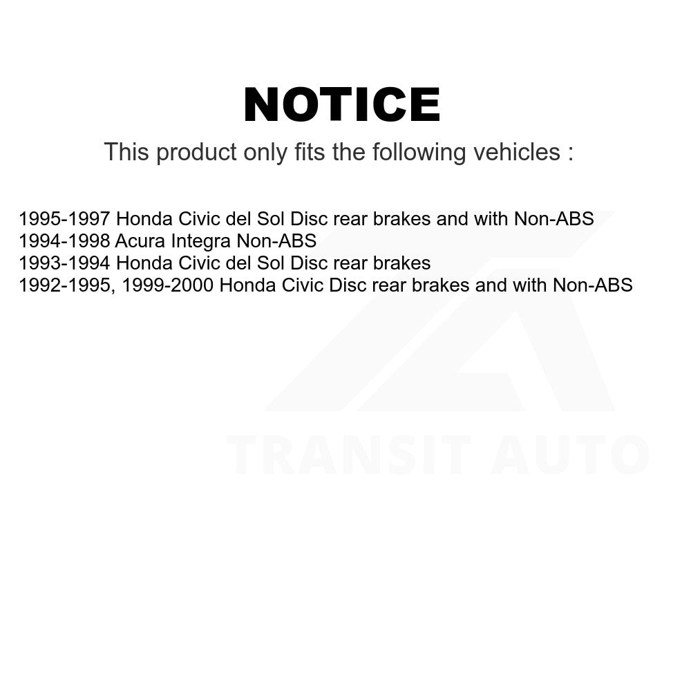 Rear Wheel Bearing Hub Assembly 70-512034 For Honda Civic Acura Integra del Sol