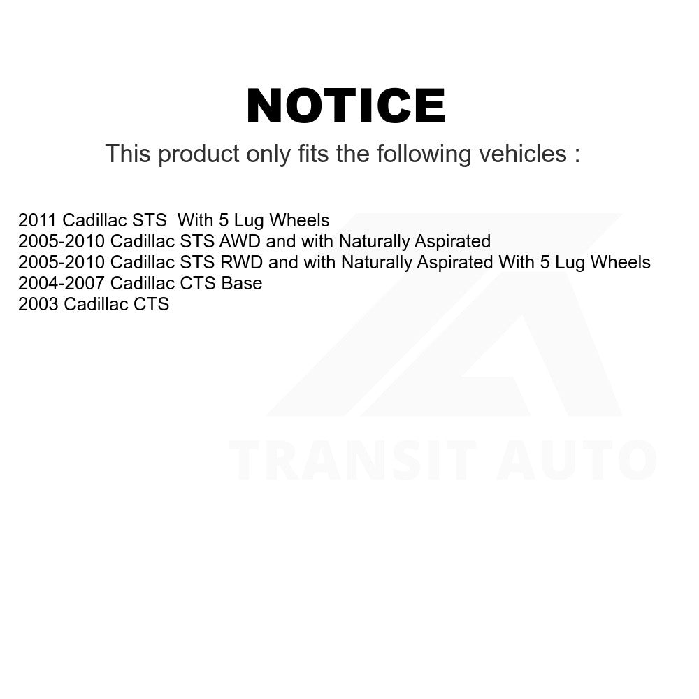 Rear Wheel Bearing Hub Assembly 70-512223 For Cadillac CTS STS