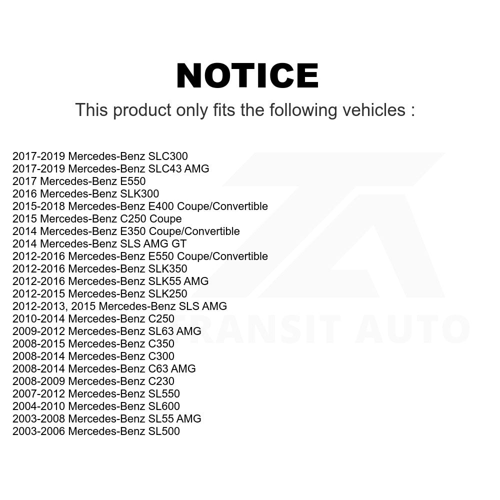 Rear Wheel Bearing Hub Assembly 70-512433 For Mercedes-Benz C300 C250 E350 E400 SL500 C350 SL550 E550 SLK250 SLK350 SL55 AMG C63 SLC300 SLK300 SL600 SL63 SLC43 SLS SLK55 C230