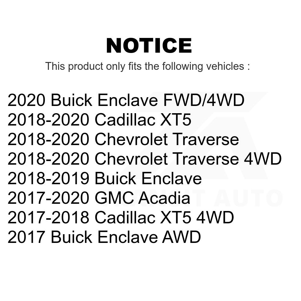 Wheel Bearing Hub Assembly 70-512593 For Chevrolet Traverse GMC Acadia Cadillac XT5 Buick Enclave