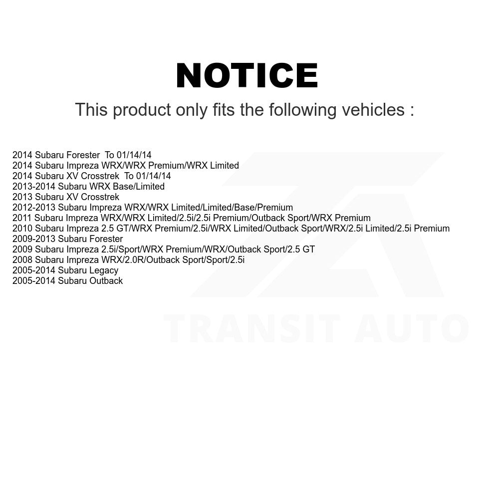 Front Wheel Bearing Hub Assembly 70-513220 For Subaru Outback Forester Impreza Legacy XV Crosstrek WRX