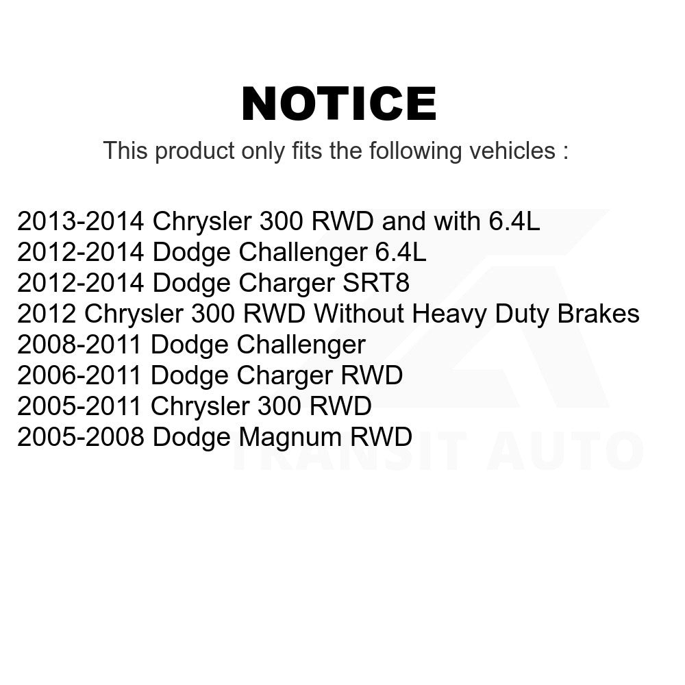 Front Wheel Bearing Hub Assembly 70-513224 For Dodge Chrysler 300 Charger Challenger Magnum