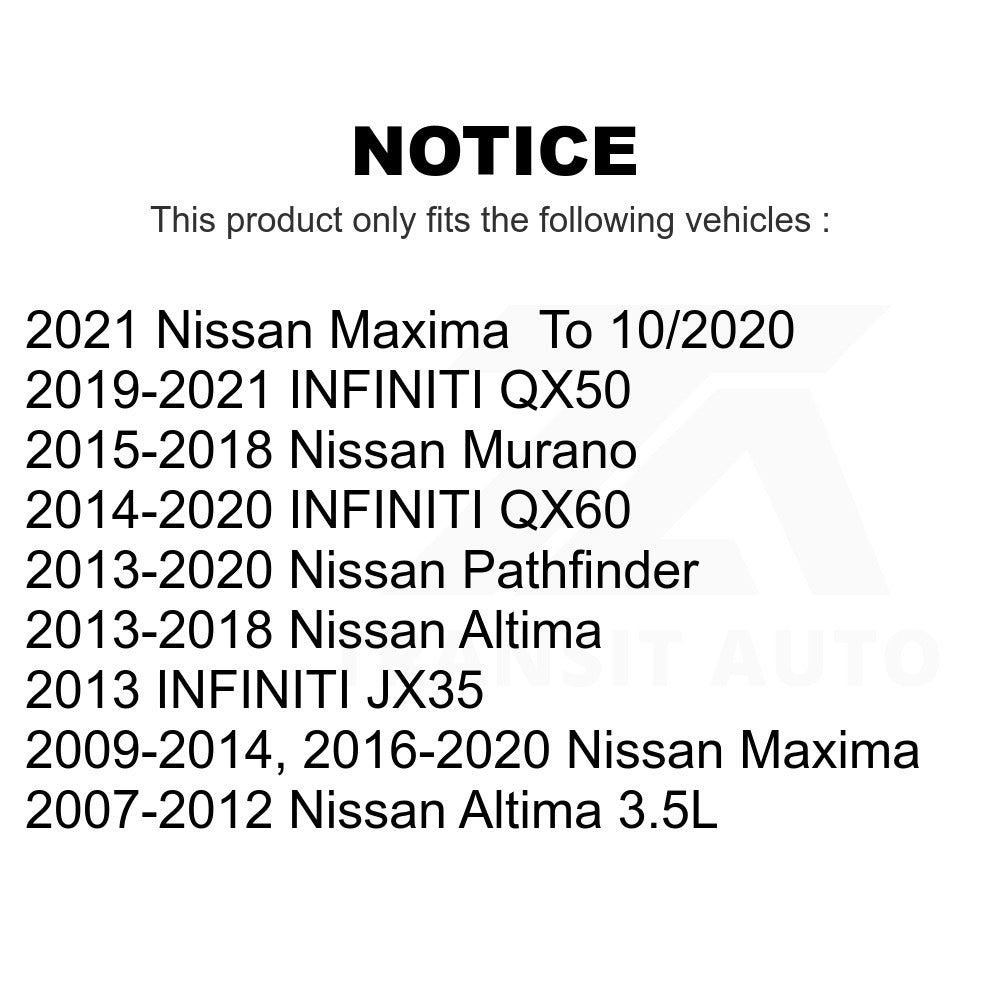 Front Wheel Bearing Hub Assembly 70-513296 For Nissan Altima Maxima Pathfinder INFINITI Murano QX60 JX35 QX50