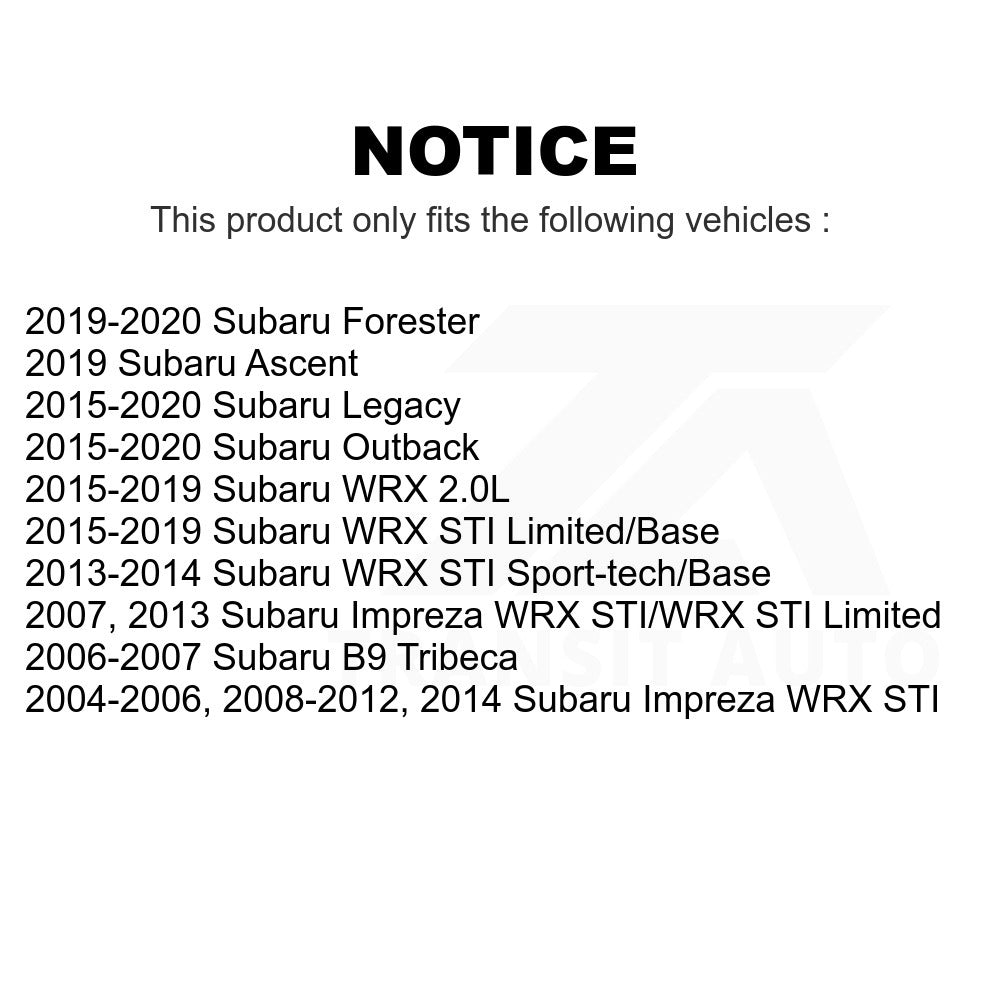 Front Wheel Bearing Hub Assembly 70-513302 For Subaru Outback Impreza Legacy Forester WRX Ascent STI B9 Tribeca