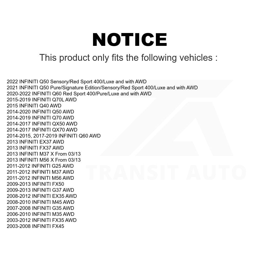 Front Wheel Bearing Hub Assembly 70-513335 For INFINITI Q50 G37 FX35 G35 M35 QX50 Q60 EX35 M37 QX70 G25 Q70 Q70L Q40 FX45 FX37 M56 M45 FX50 EX37