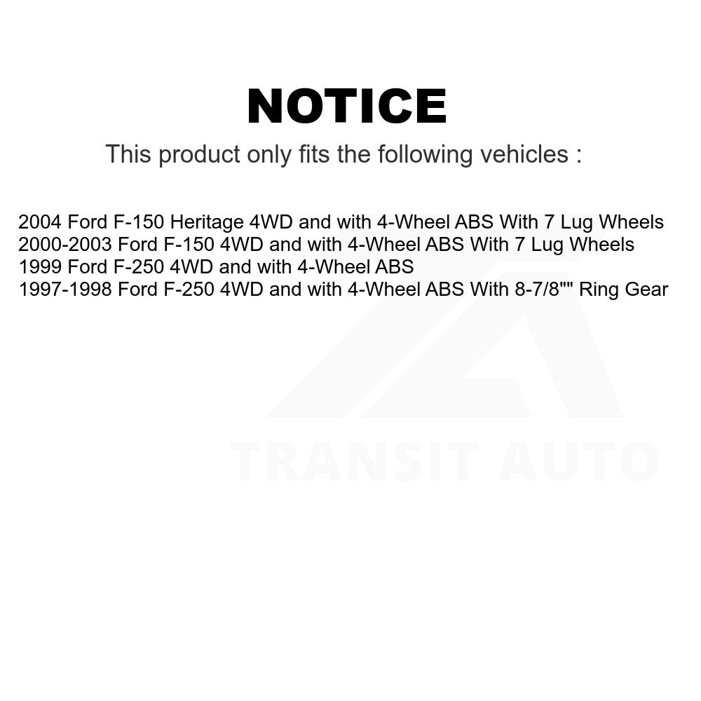 Front Wheel Bearing Hub Assembly 70-515030 For Ford F-150 Heritage F-250 4WD with 4-Wheel ABS