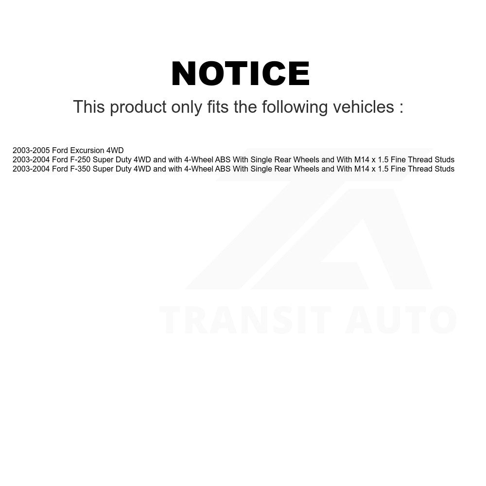 Front Wheel Bearing Hub Assembly 70-515056 For Ford F-250 Super Duty F-350 Excursion