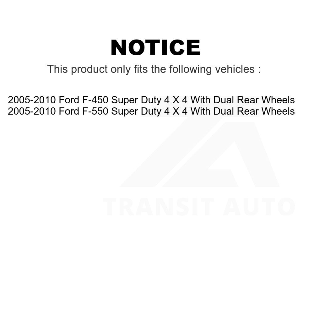 Front Wheel Bearing Hub Assembly 70-515083 For 2005-2010 Ford F-450 Super Duty F-550 With Dual Rear Wheels 4 X